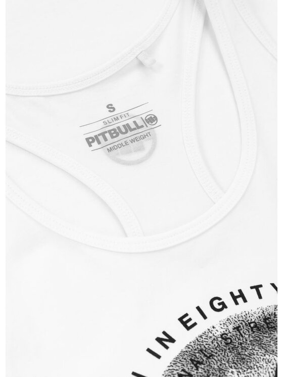 PITBULL PITBULL Top Slim Fit Pretty Biały Regular Fit