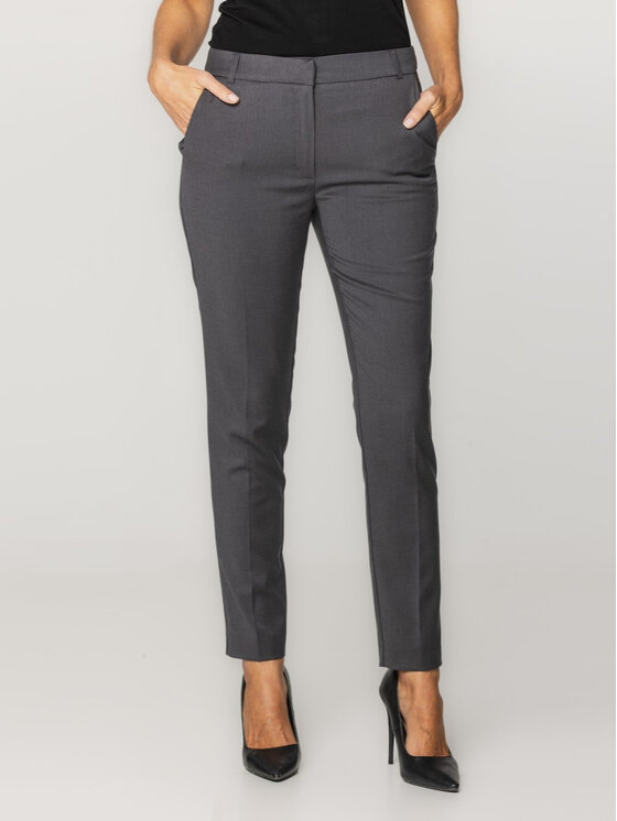 Willsoor Willsoor Spodnie damskie 67630 Szary Tapered Leg