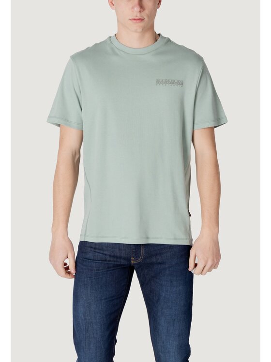 Napapijri T-shirt S-VANNI SS Verde Shirt Fit, taglia : XL