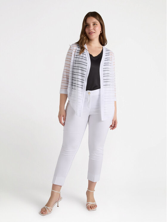 Fiorella Rubino Fiorella Rubino Pantaloni di tessuto P144L002122N001 Bianco Skin Fit