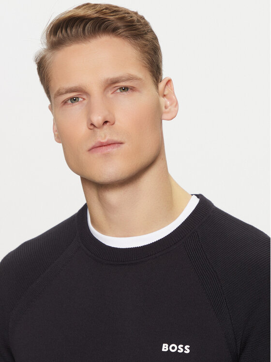 BOSS BOSS Pulover Perform-X_Cn 50498519 Mornarsko modra Regular Fit