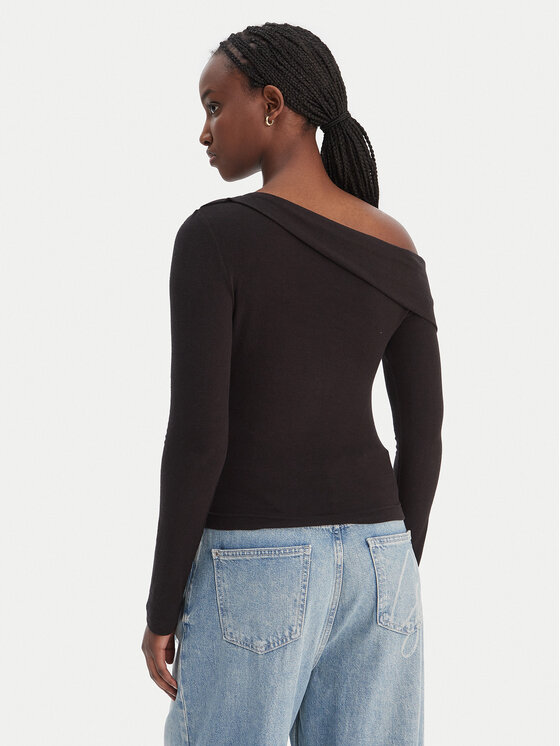 Guess Guess топ W6RP15 KD012 Черен Slim Fit