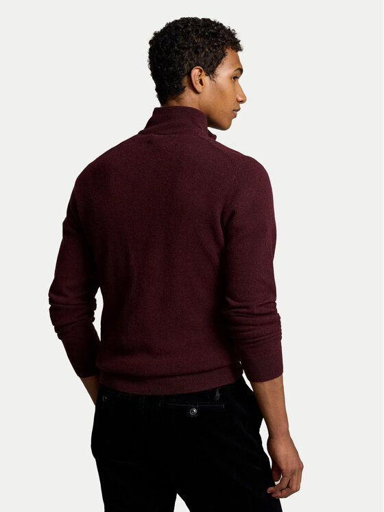 Polo Ralph Lauren Polo Ralph Lauren Sweter 710876756008 Bordowy Regular Fit