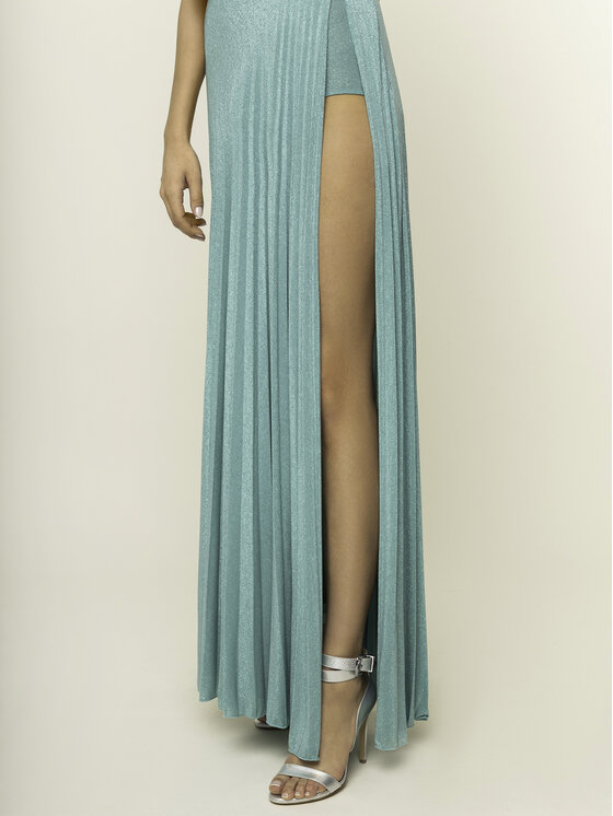 Elisabetta Franchi Abito da sera AB-158-01E2-V489 Verde Regular Fit •  Modivo.it