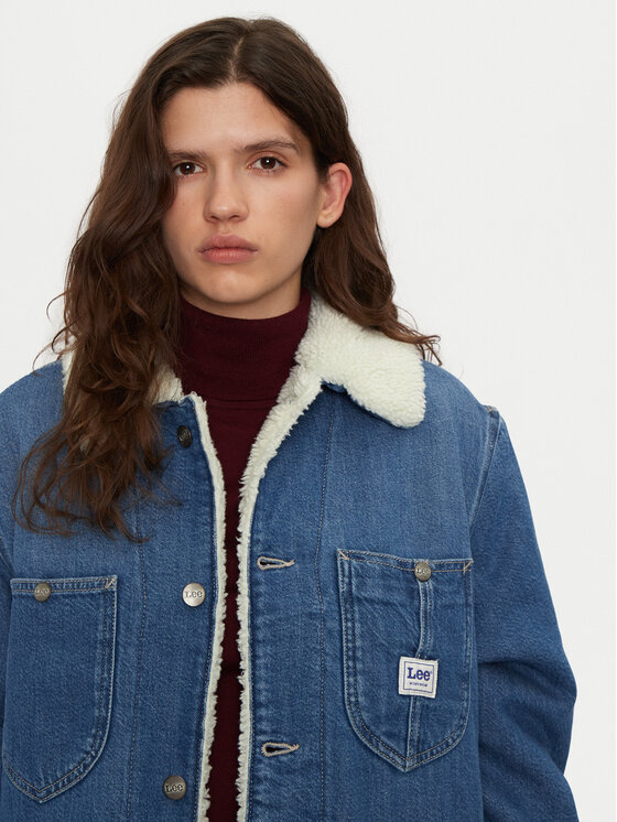 Lee Lee Τζιν μπουφάν Chore 112355111 Μπλε Relaxed Fit