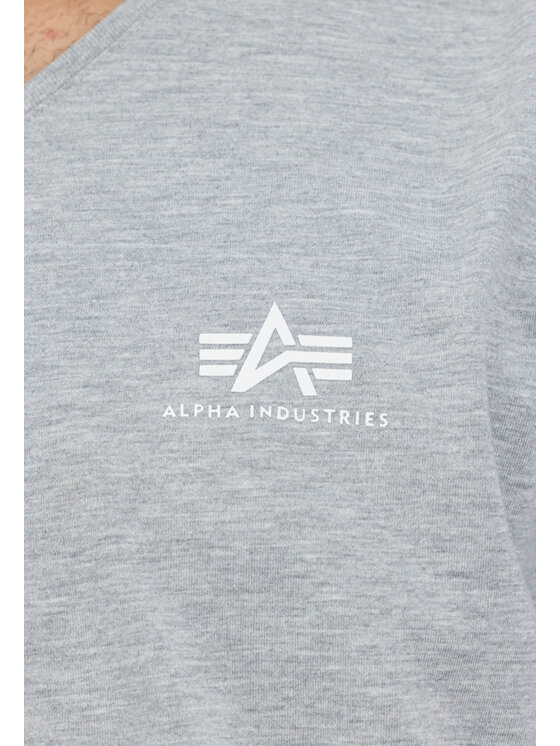 Alpha Industries Alpha Industries T-Shirt AI.106513-17-S Šedá Basic Fit
