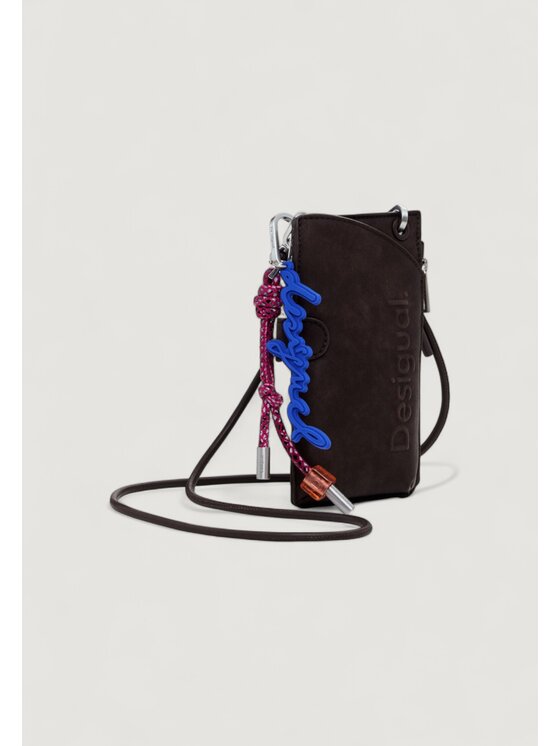 Desigual Desigual Duży Portfel Damski MONE_HALF LOGO MILTON Brązowy