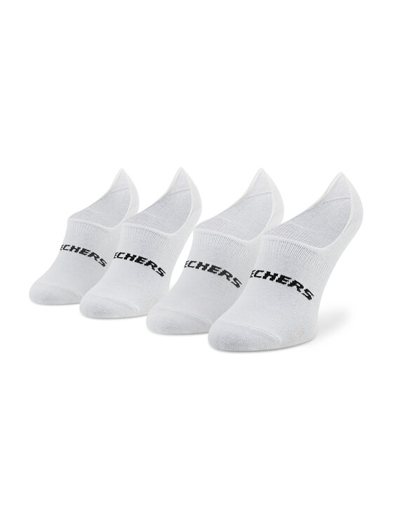 Skechers Skechers Set di 2 paia di pedulini unisex SK44008 Bianco