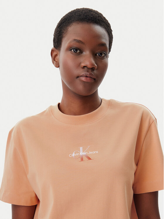 Calvin Klein Jeans Calvin Klein Jeans Ikdienas kleita Gradient Monologo J20J225273 Koraļļu Relaxed Fit