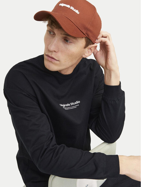 Jack&Jones Jack&Jones Longsleeve Vesterbro 12251775 Чорний Loose Fit