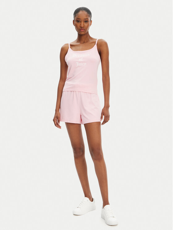 Juicy Couture Juicy Couture топ Dream Of Vest JCLCT125505 Розов Slim Fit