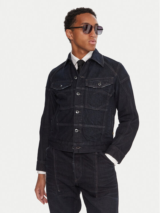 G-Star Raw G-Star Raw Giacca di jeans Kitoh 3D D27404-E207 Blu scuro Regular Fit