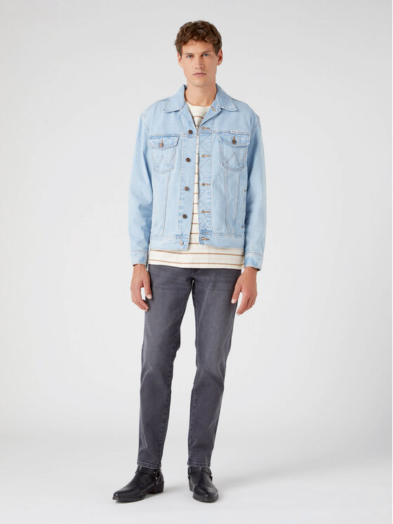Wrangler Wrangler Jeansová bunda Anti Fit W45973Y94 112330848 Světle modrá Regular Fit