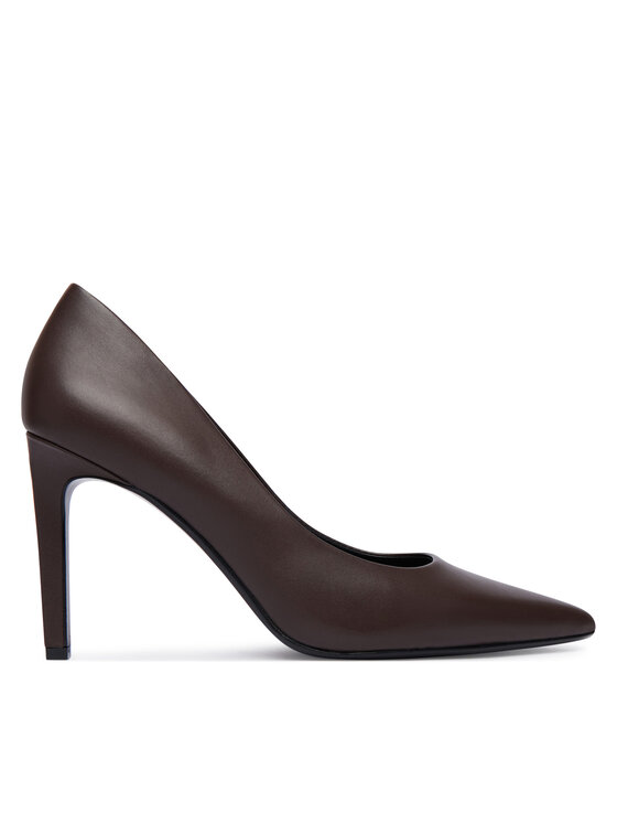 Calvin Klein Pantofi cu toc subțire Ess Stiletto 90 HW0HW02608 Maro