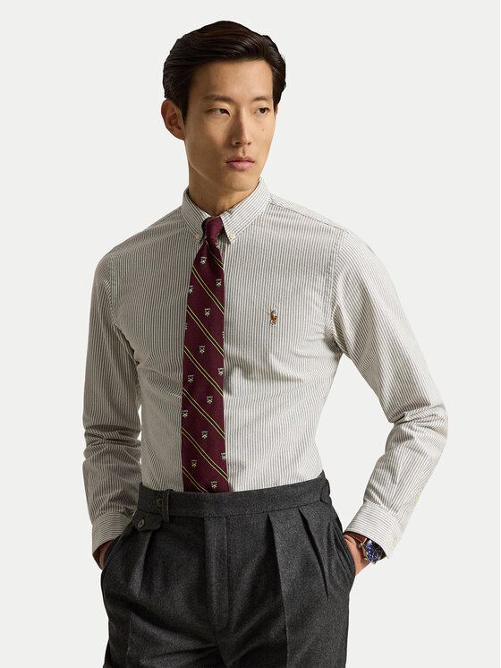Polo Ralph Lauren Cămașă 710953704503 Bej deschis Custom Fit