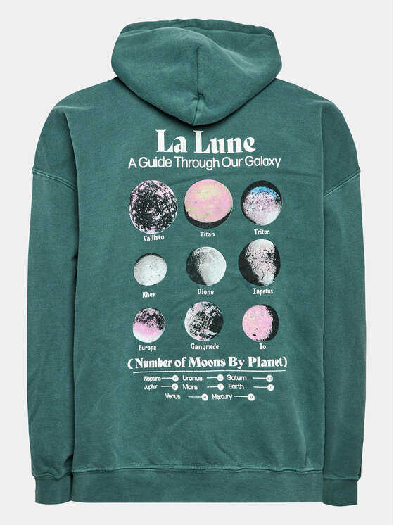 BDG Urban Outfitters BDG Urban Outfitters Sweatshirt La Lune Hood 77173037 Türkisfarben Oversize