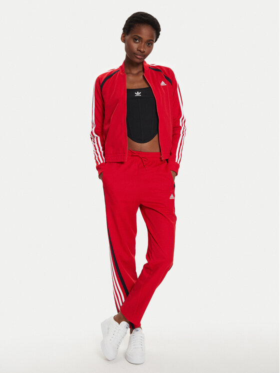 adidas Tuta Teamsport IX1109 Rosso Slim Fit Modivo