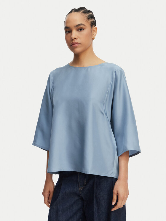Weekend Max Mara Weekend Max Mara Bluză Fastoso 2615941032 Albastru Relaxed Fit