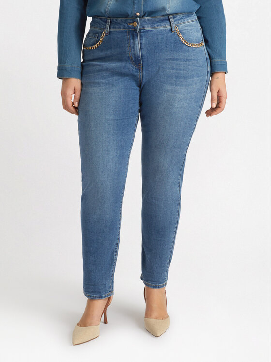 Fiorella Rubino Fiorella Rubino Jeansy P554T004709N024 Niebieski Boy Fit