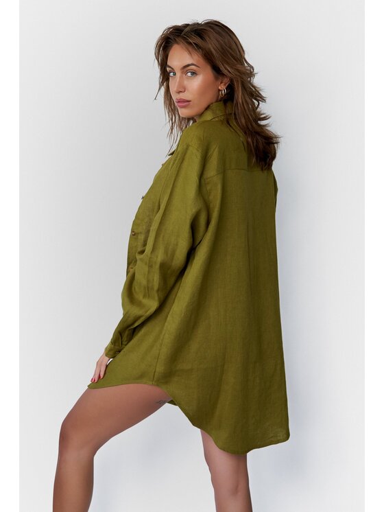 La Michaux La Michaux Košile GISELE linen Khaki