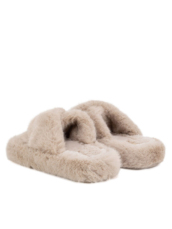 DeeZee DeeZee Kapcie P4194523 Beżowy