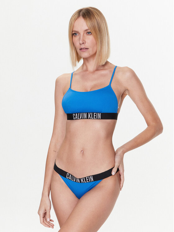 Calvin Klein Swimwear Góra Od Bikini Kw0kw01965 Niebieski Modivopl 8131