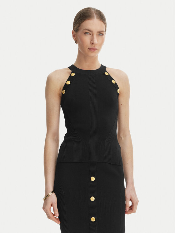 Guess Bluză G6GR10 Z0625 Negru Regular Fit
