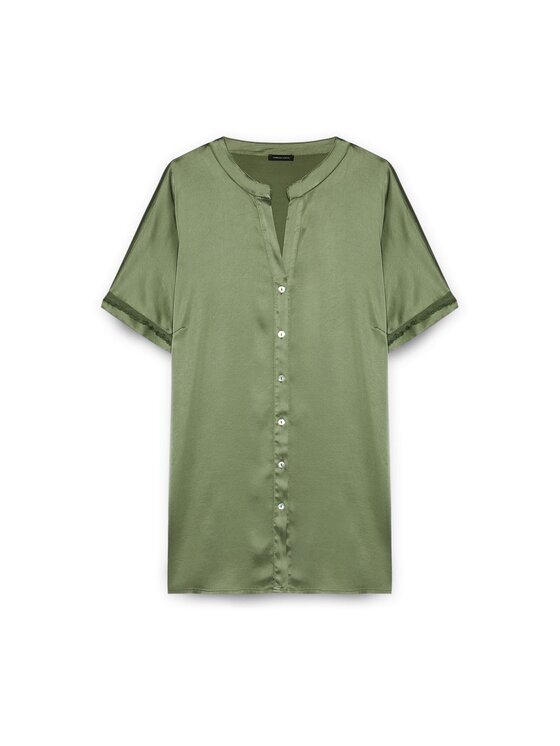 Fiorella Rubino Fiorella Rubino Koszula 5002L000162N035 Zielony Regular Fit