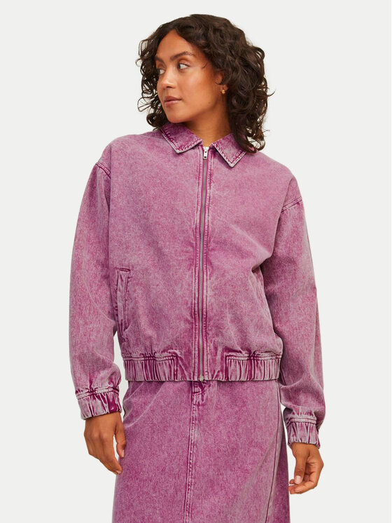 JJXX JJXX Jeansová bunda Ziggy 12260876 Růžová Regular Fit