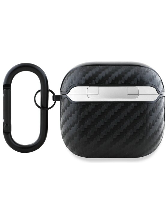 BMW Motorsport BMW Motorsport Etui na słuchawki AirPods 4 - PU Carbon M Collection Czarny