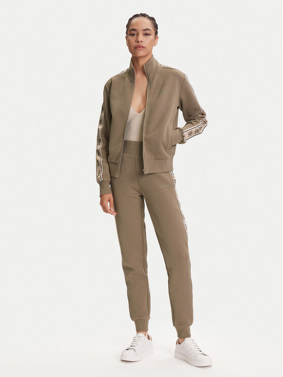 Guess Guess Mikina V2YQ16 KB3P2 Hnedá Regular Fit