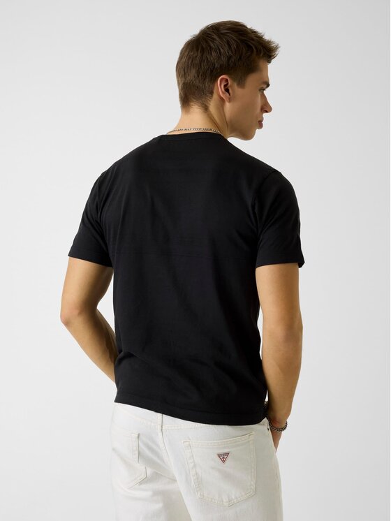 Guess Jeans Guess Jeans T-Shirt M6GIZ3 KE942 Czarny Regular Fit