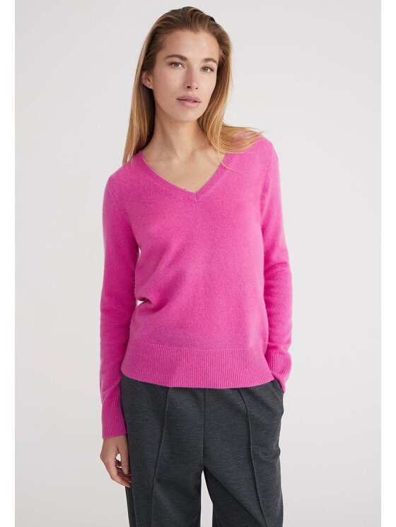 Style Republic Style Republic Sweter Kaszmir Różowy Comfort Fit