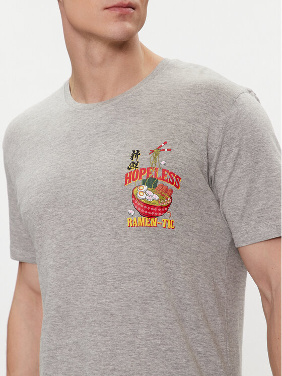 Brave Soul Brave Soul T-shirt MTS-149TAKEAWAY Siva Straight Fit