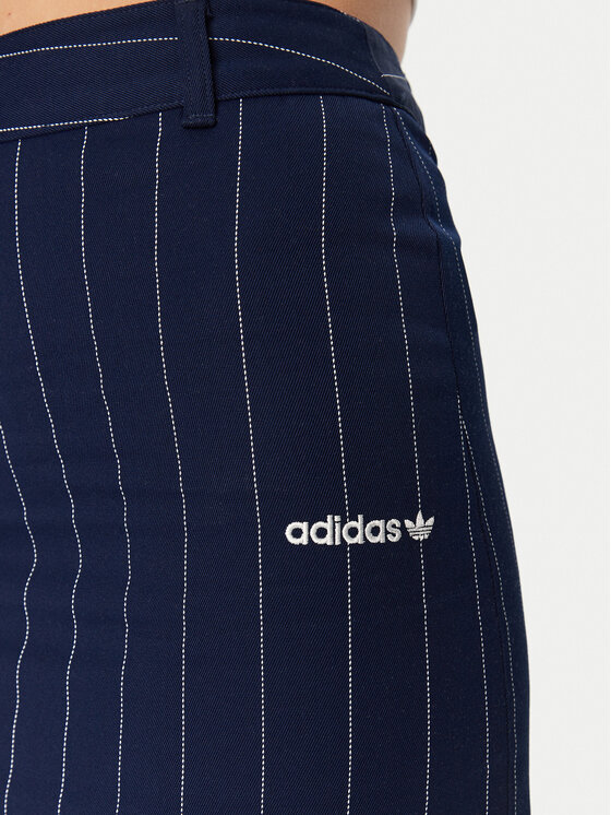 adidas adidas Pouzdrová sukně Pinstripe JD2576 Tmavomodrá Slim Fit