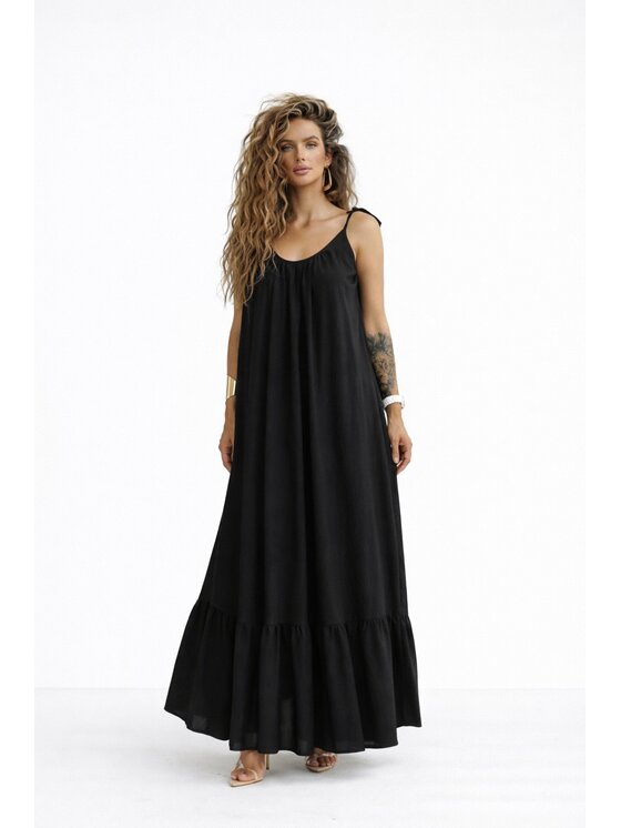 LilaLou LilaLou Sukienka letnia Gypsy Czarny Oversize