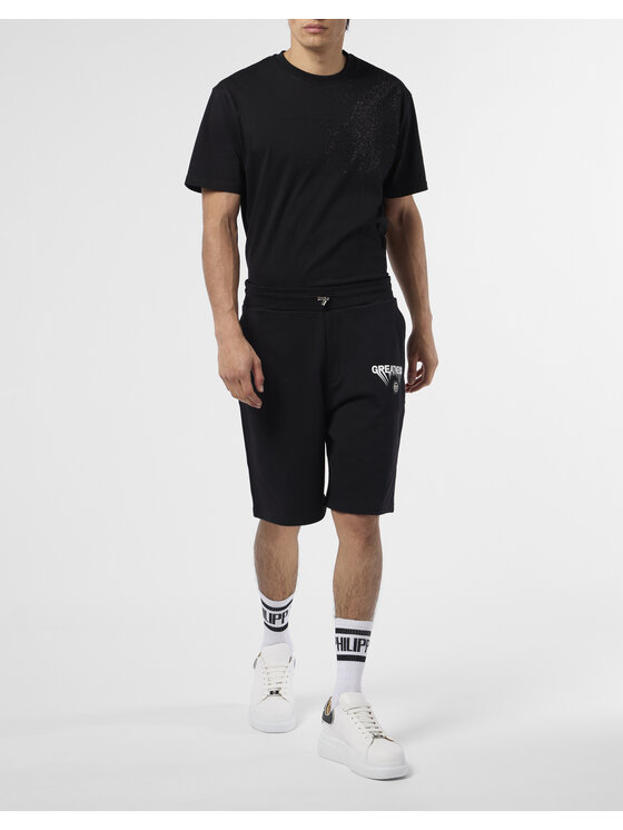 PHILIPP PLEIN PHILIPP PLEIN Szorty sportowe 26001 Czarny Jogger Fit