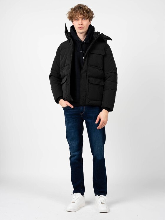 Pepe Jeans Pepe Jeans Μπουφάν μεταβατικό PM402611 | Jobs Μαύρο Regular Fit