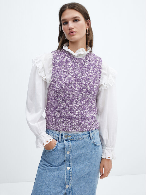 Mango Mango Sweater Novita 57035793 Lila Regular Fit