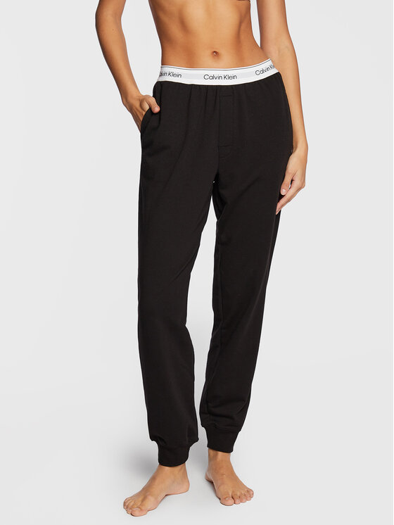 Calvin Klein Underwear Pantaloni pijama 000QS6872E Negru Relaxed Fit