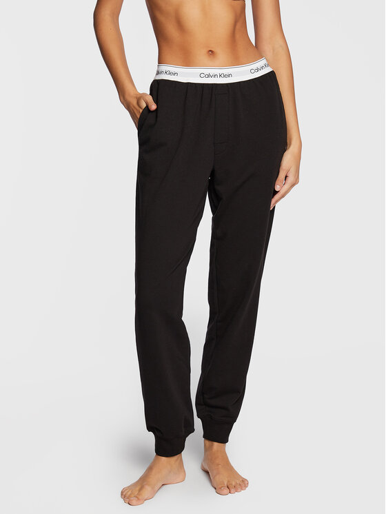 Calvin Klein Underwear Calvin Klein Underwear Teplákové kalhoty 000QS6872E Černá Relaxed Fit
