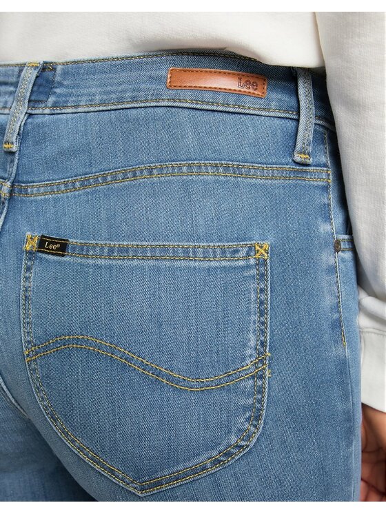 Lee Lee Jeansy SCARLETT HIGH Niebieski Skinny Fit
