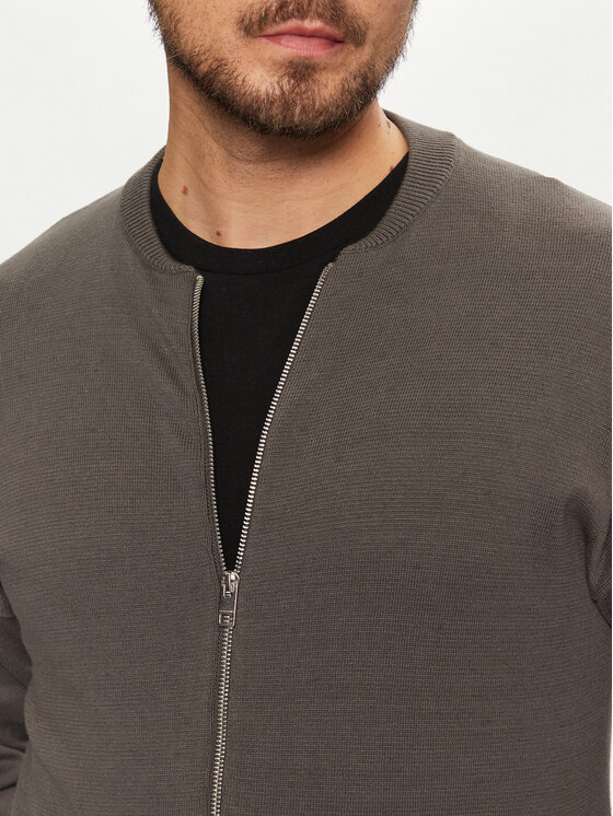 Jack&Jones Jack&Jones Majica dugih rukava Calvin 12269128 Siva Relaxed Fit