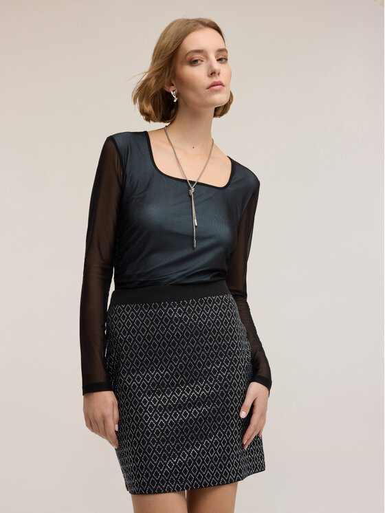 Motivi Motivi T-shirt G532W003486N0R4 Blu Regular Fit