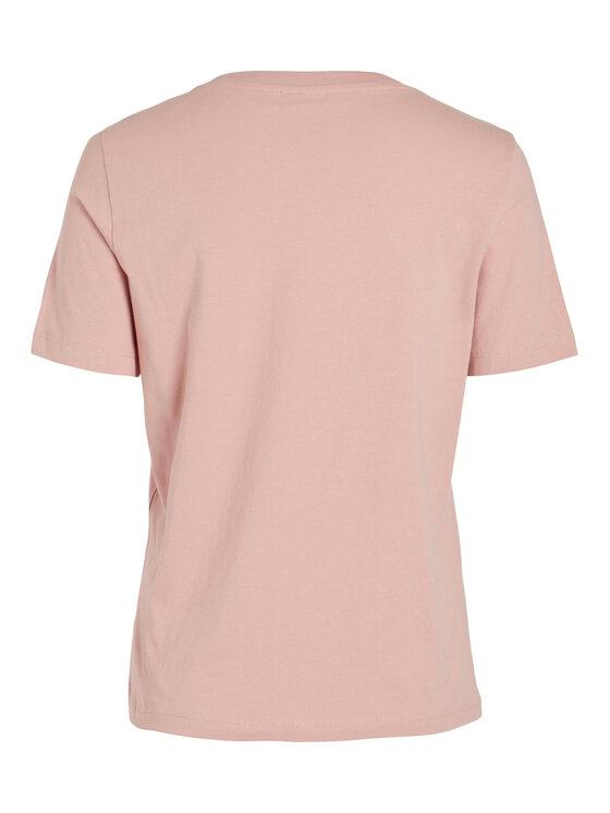 Vila Vila T-shirt 14090227 Ružičasta Regular Fit