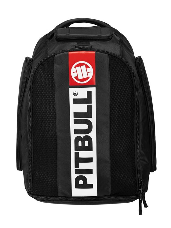 Plecak PITBULL, Rozmiar 60/l, Czarny, Plecak treningowy średni Hilltop uniwersalny