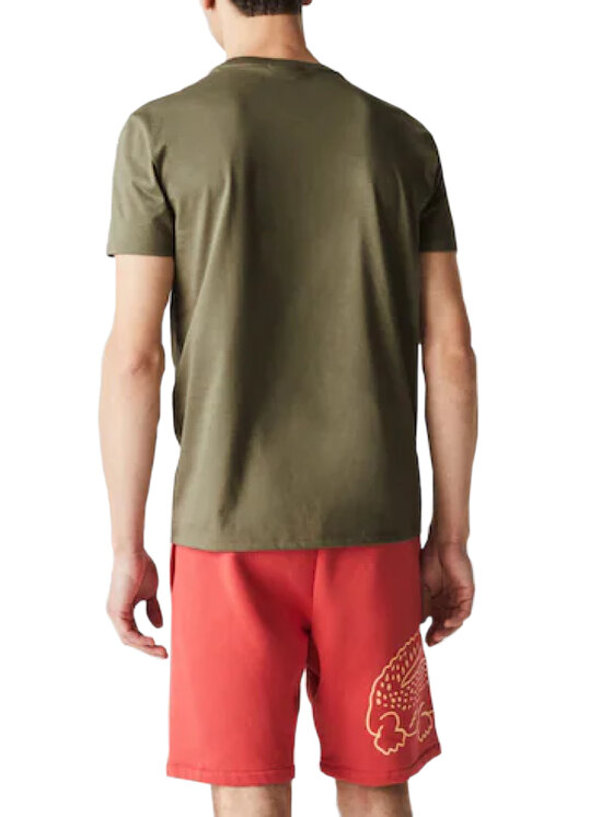 Lacoste Lacoste T-Shirt TH6709 Brązowy Regular Fit