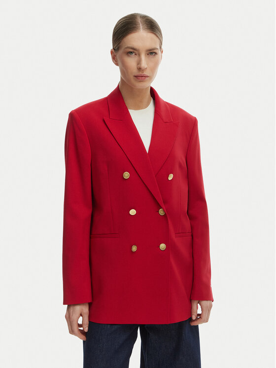 Tommy Hilfiger Tommy Hilfiger Giacca da abito WW0WW50784 Rosso Relaxed Fit