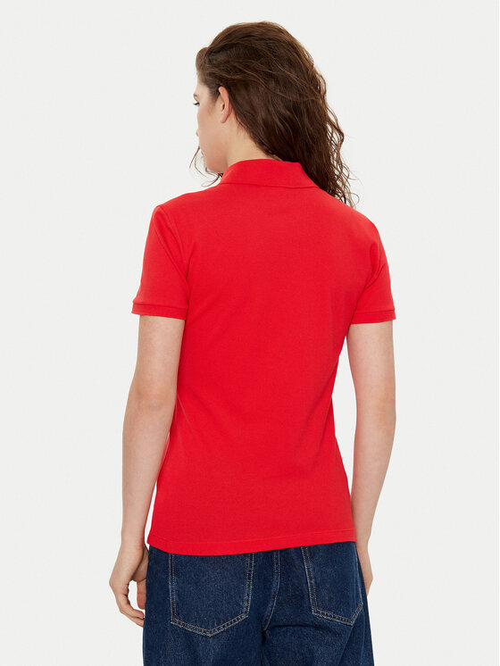 Lacoste Lacoste Поло PF5462 Червоний Slim Fit