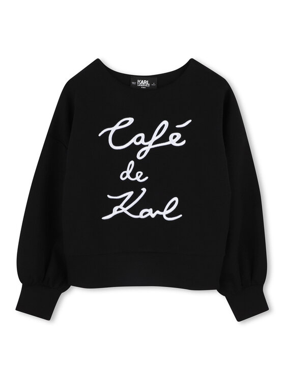 Karl Lagerfeld Kids Karl Lagerfeld Kids Mikina Z30473 S Černá Regular Fit